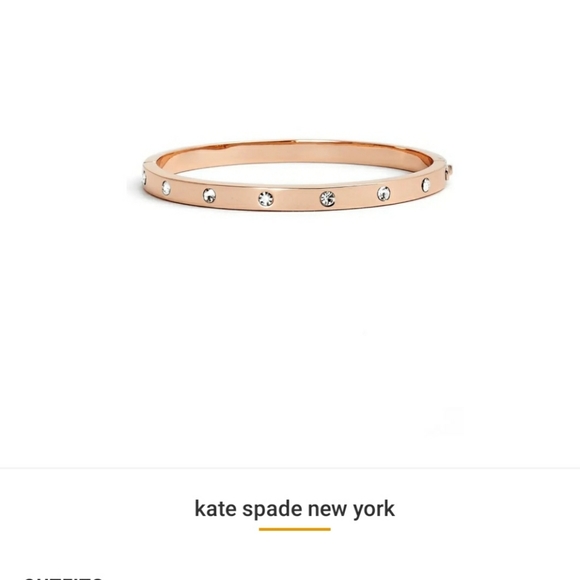 kate spade Jewelry - Kate Spade rose gold hinged bangle bracelet